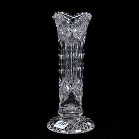 Pedestal Vase, American Brilliant Cut Glass