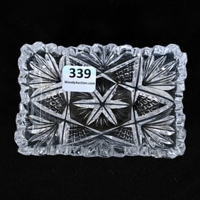 Rectangular Dish, American Brilliant Cut Glass