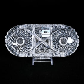 Relish Tray, American Brilliant Cut Glass