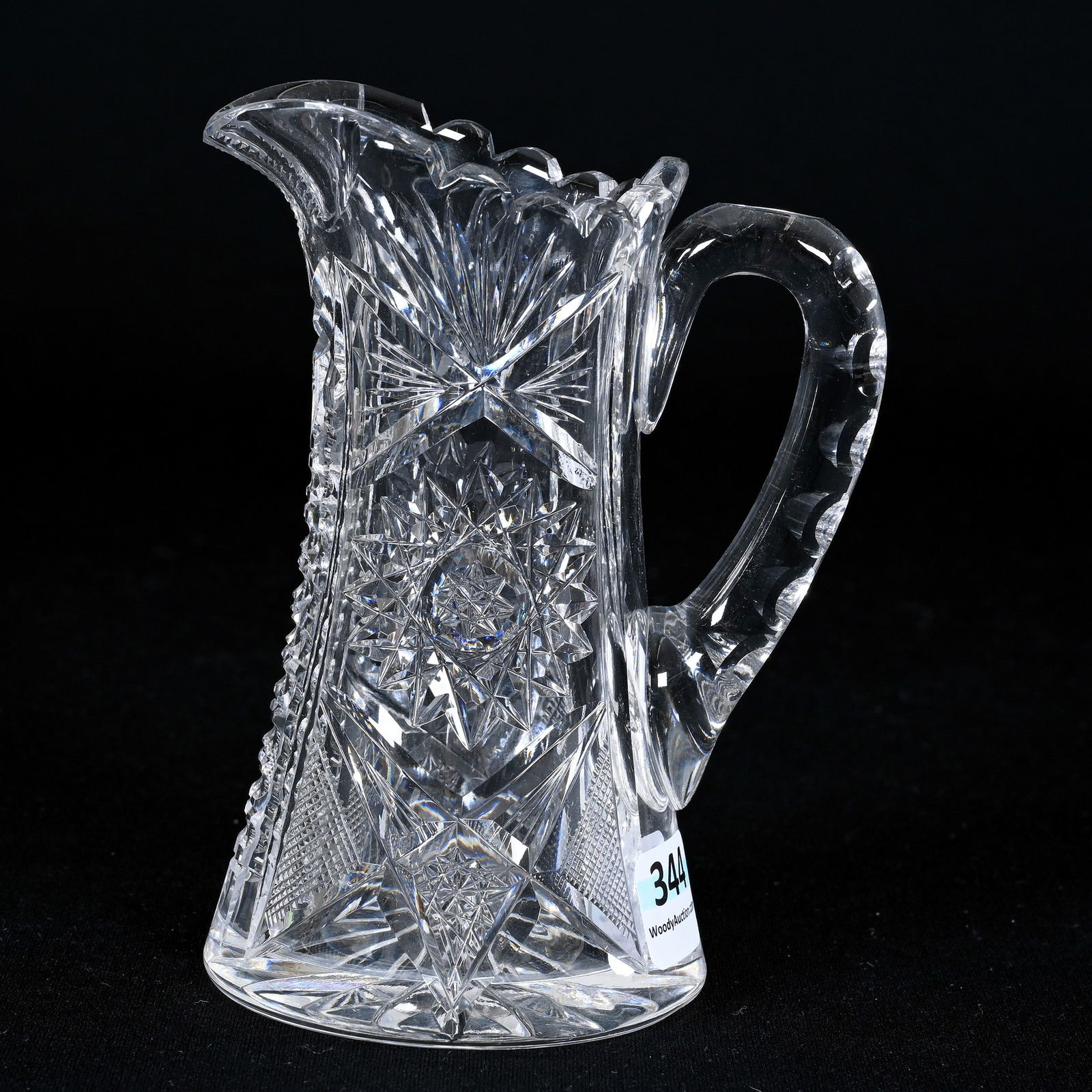 Miniature Pitcher, American Brilliant Cut Glass (1 of 3)