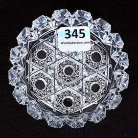 Butter Pat, American Brilliant Cut Glass