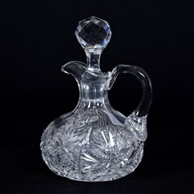 Cruet Bottle, American Brilliant Cut Glass