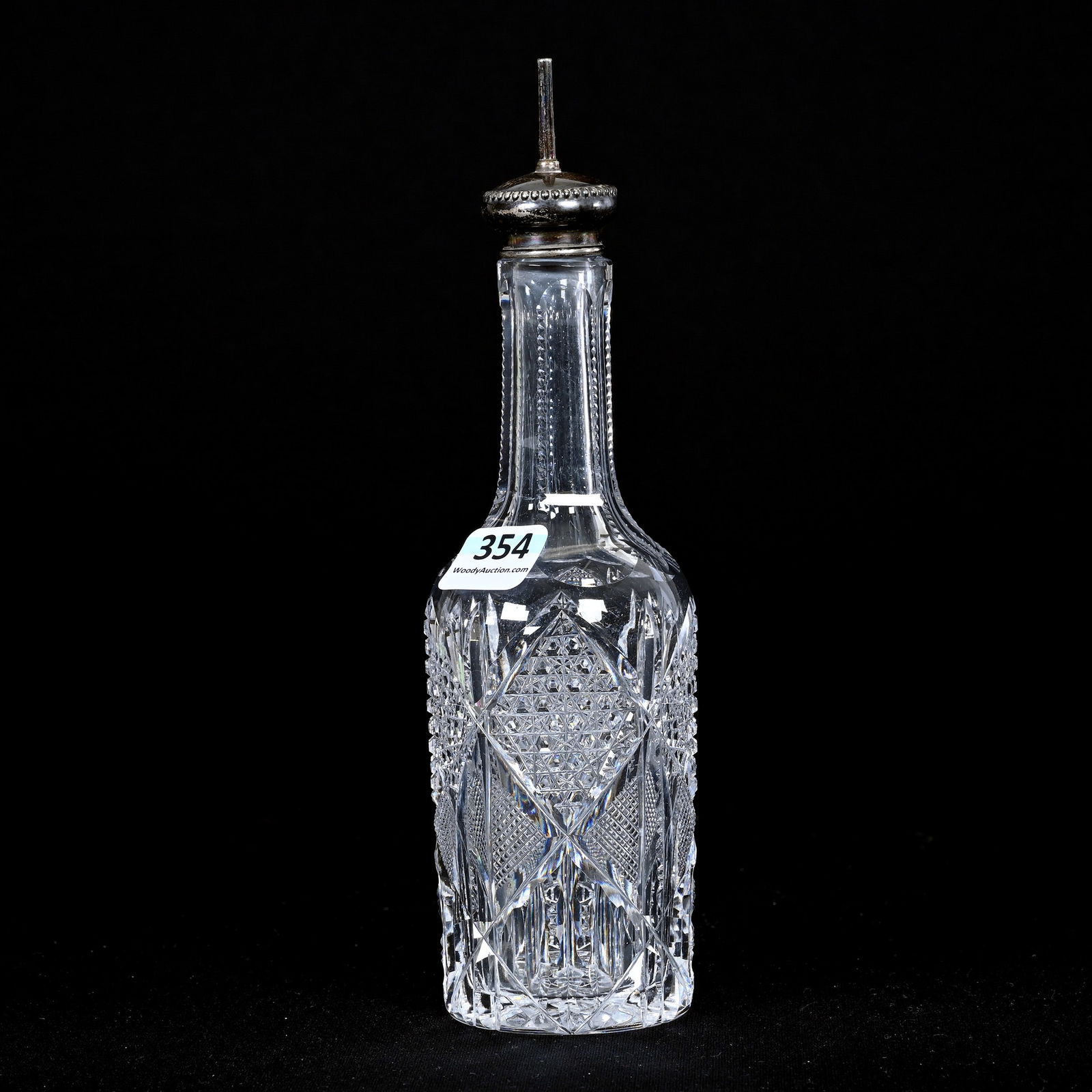 Barber Bottle, American Brilliant Cut Glass (1 of 4)