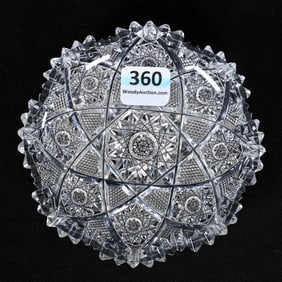 Plate, American Brilliant Cut Glass