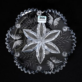 Plate, American Brilliant Cut Glass
