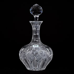 Decanter, ABCG, Signed Hawkes Brunswick Pattern