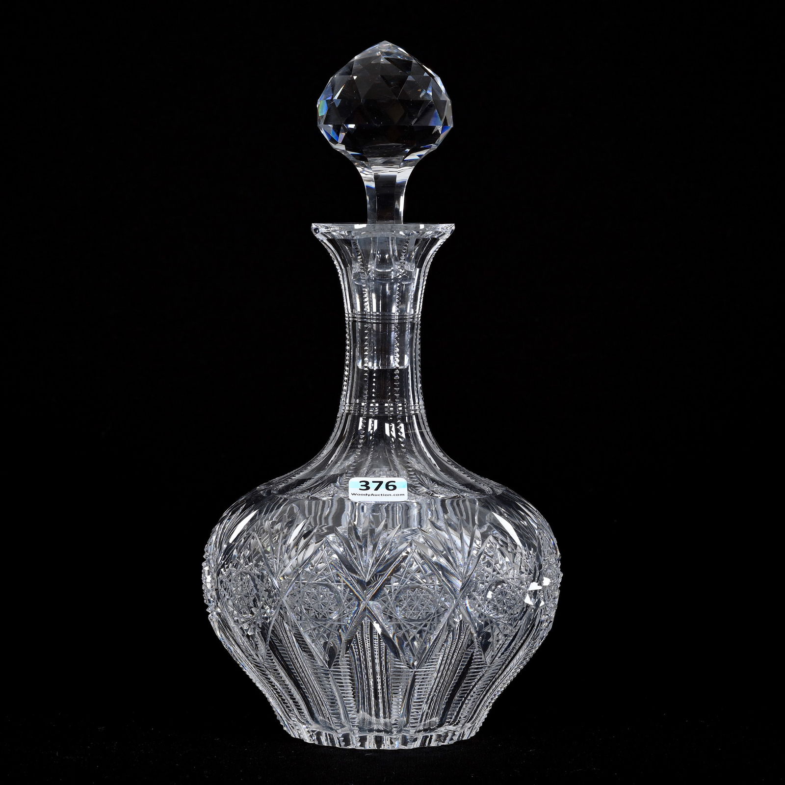 Decanter, ABCG, Signed Hawkes Brunswick Pattern (1 of 3)