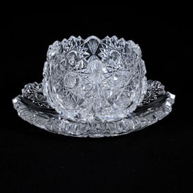 Roman Punch Cup/Underplate, ABCG, Kimberly By Libbey