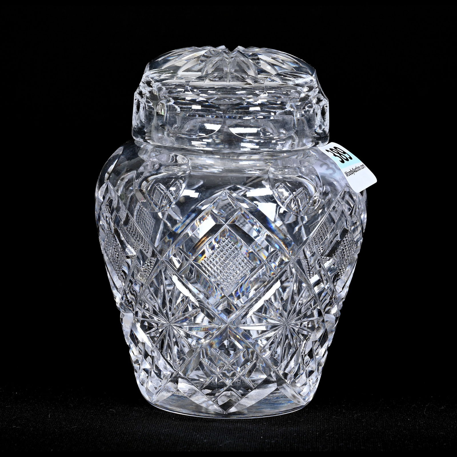 Covered Jar, American Brilliant Cut Glass (1 of 3)