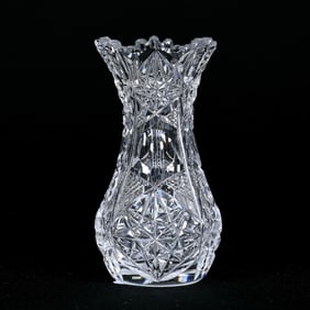 Miniature Vase, American Brilliant Cut Glass