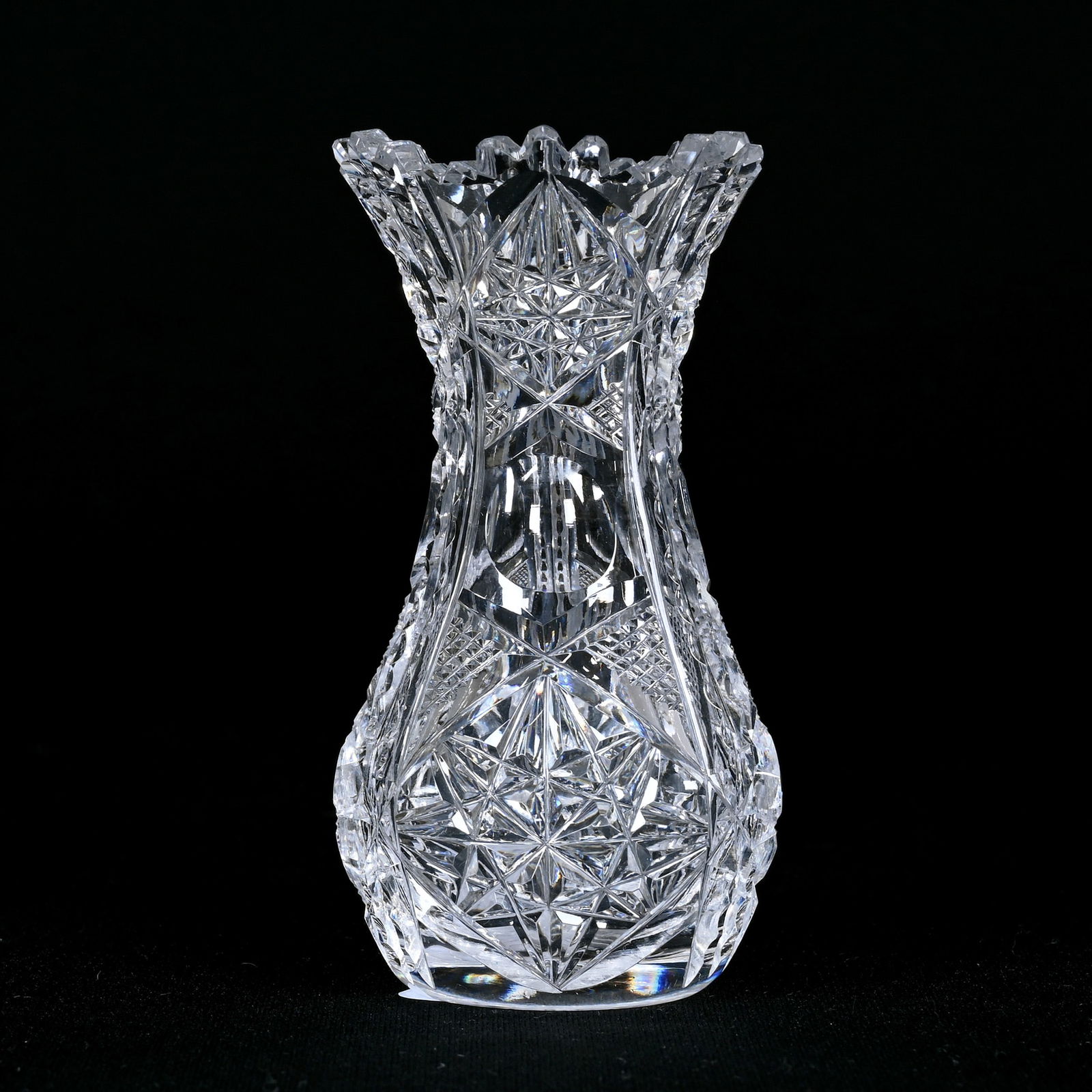 Miniature Vase, American Brilliant Cut Glass (1 of 3)