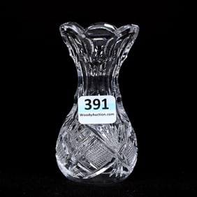 Miniature Vase, American Brilliant Cut Glass