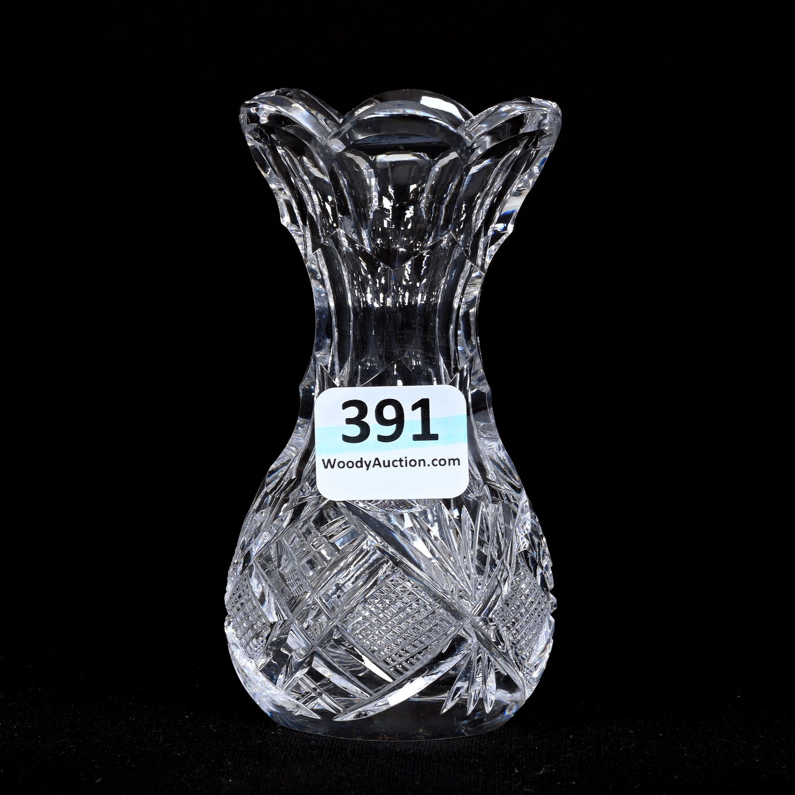 Miniature Vase, American Brilliant Cut Glass (1 of 3)