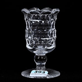 Pedestal Toothpick Holder, American Brilliant Cut Glass