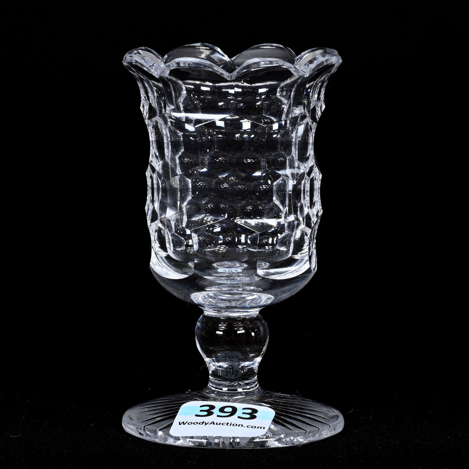 Pedestal Toothpick Holder, American Brilliant Cut Glass (1 of 3)