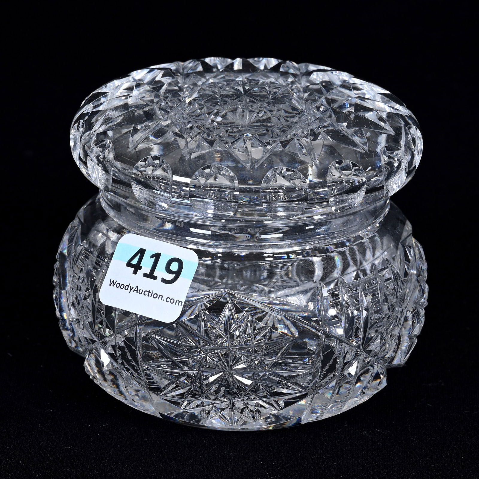 Covered Jar, American Brilliant Cut Glass (1 of 3)