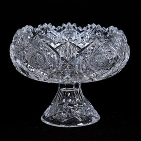 Pedestal Bowl, ABCG, Signed Clark Genoa Pattern