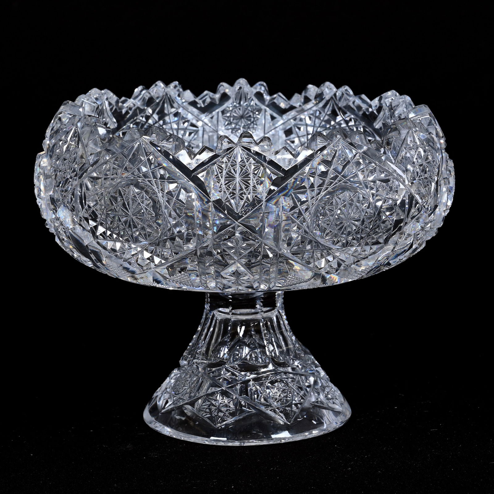 Pedestal Bowl, ABCG, Signed Clark Genoa Pattern (1 of 3)