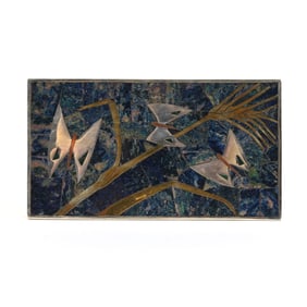 Hinged Box, Mexican Mixed Metal, Los Castillo Taxco