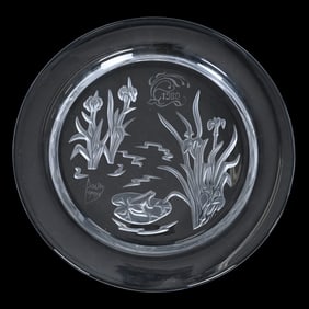 Collector's Plate Signed Daum France, Dated 1980