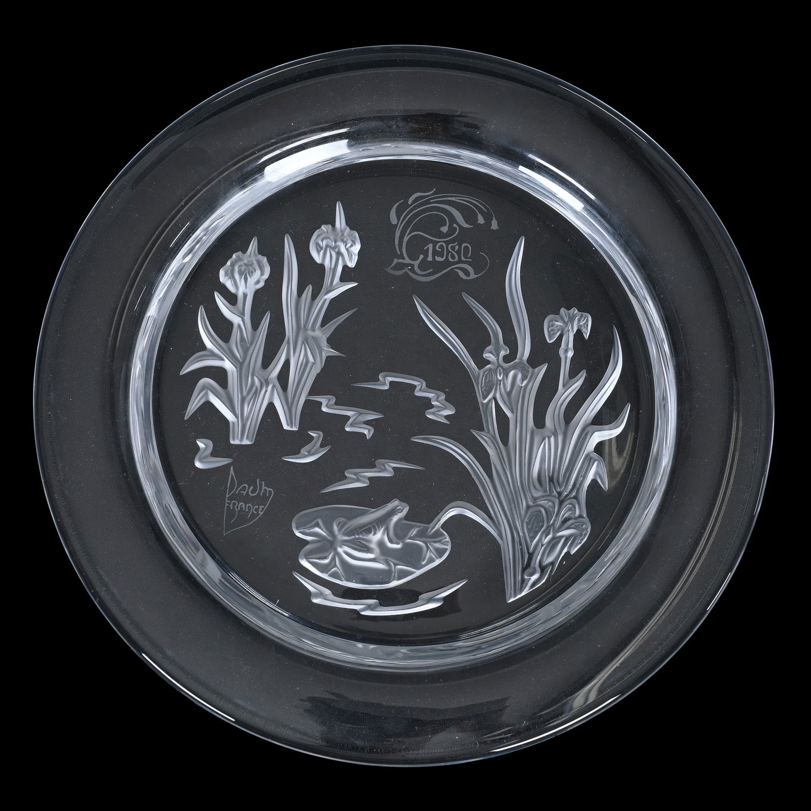 Collector's Plate Signed Daum France, Dated 1980 (1 of 4)