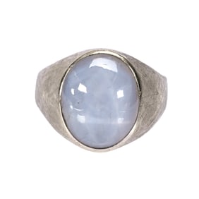 Man's Ring, 14k White Gold