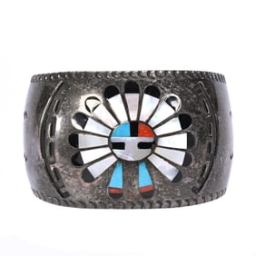 Bracelet, Authentic American Indian Marked "W Silvers"