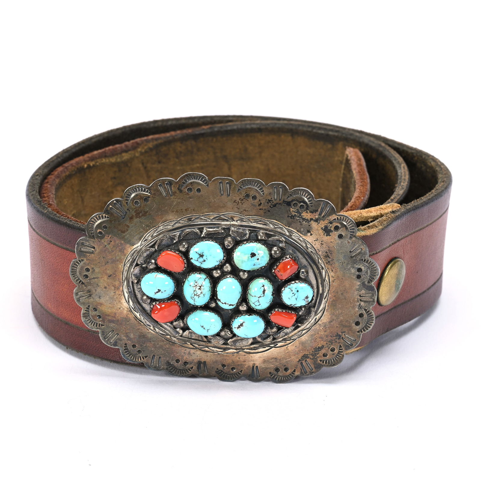 Buckle, Authentic Native American (Mounted On Belt) (1 of 3)