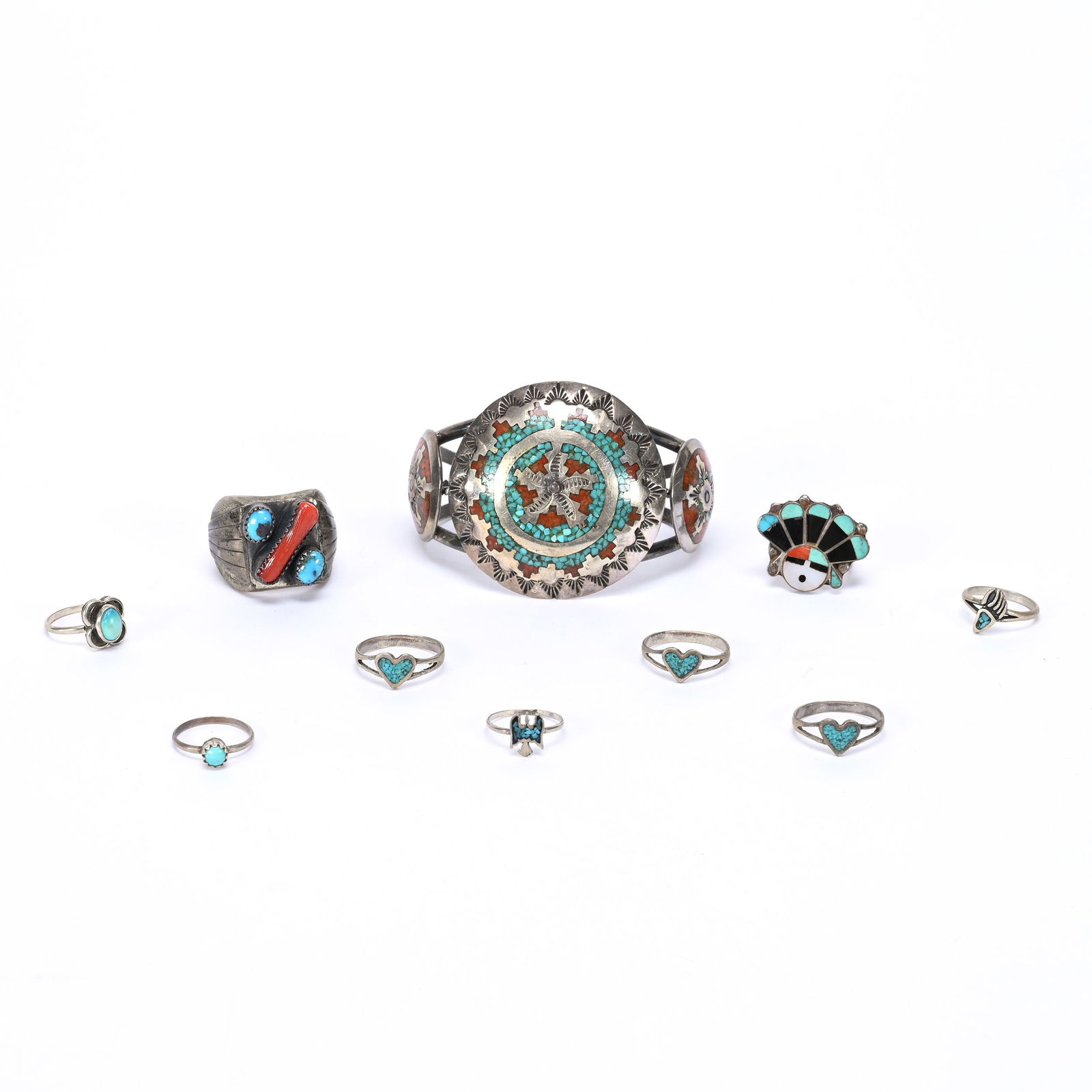 (10) Native American Jewelry Items (1 of 2)