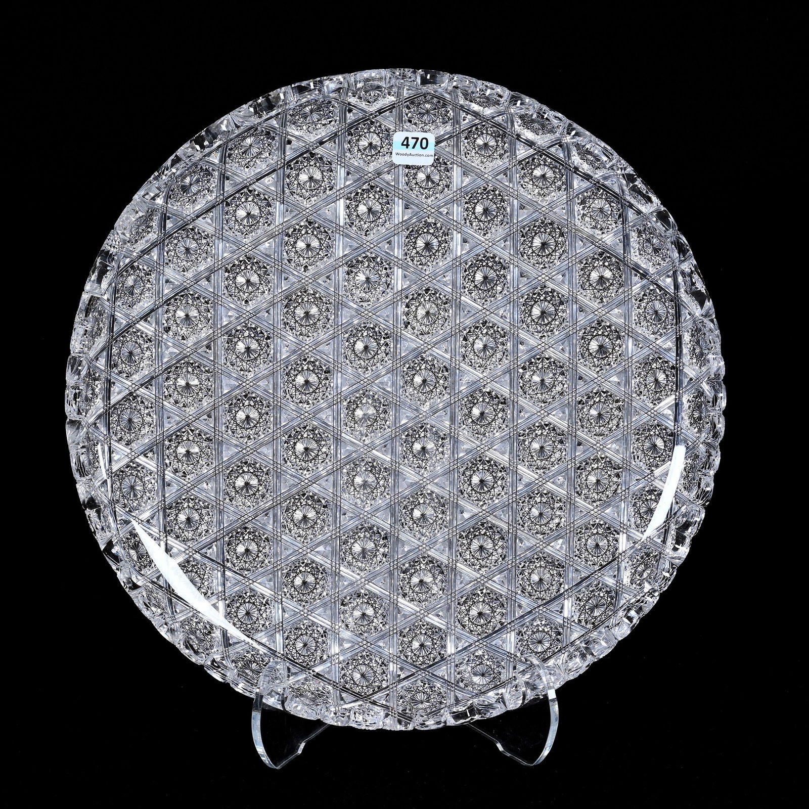 Round Tray, ABCG, Signed J. Hoare Kohinoor Pattern (1 of 3)