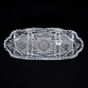 Celery Tray, American Brilliant Cut Glass