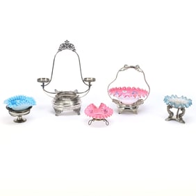 (4) Victorian Brides Baskets