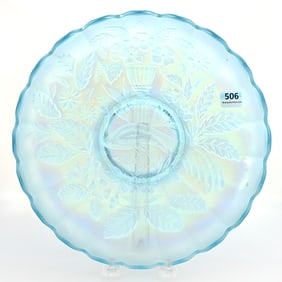 Ice Cream Bowl, Carnival Glass, Peacock At Urn