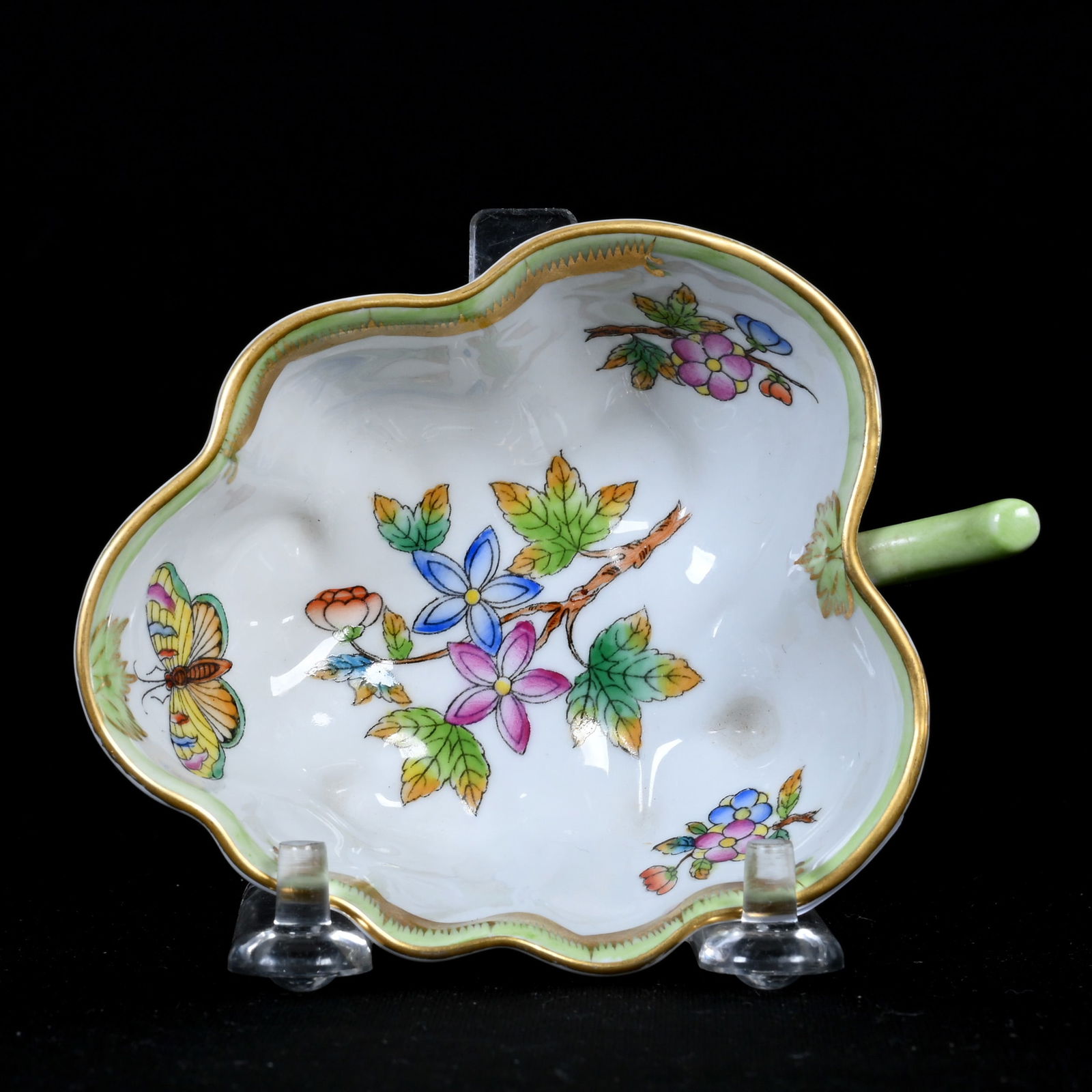 Nappy, Leaf Shape, Marked Herend Porcelain (1 of 2)