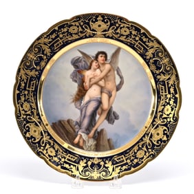 Plate Marked Dresden, "Le Ravissement Ve Psyche"