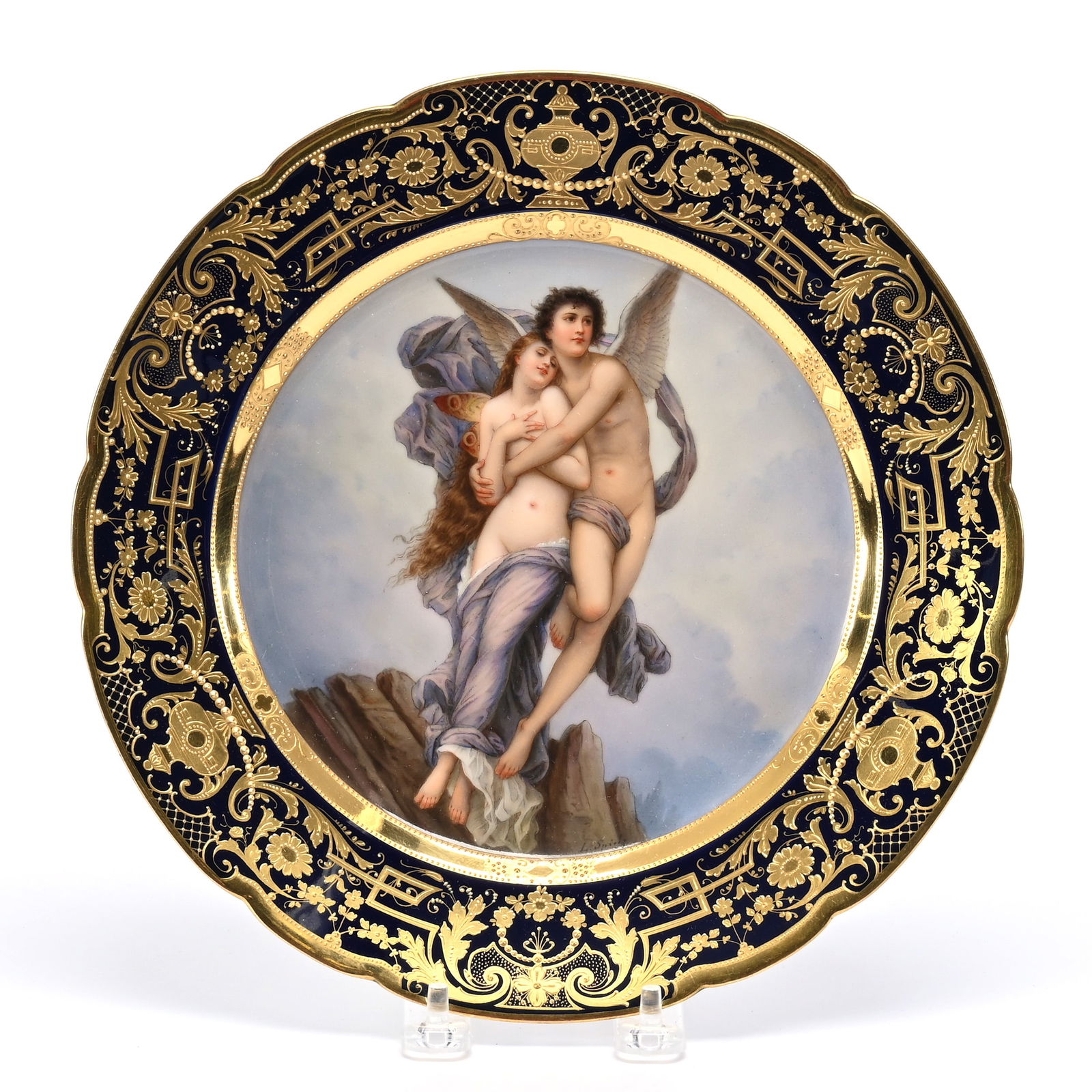Plate Marked Dresden, "Le Ravissement Ve Psyche" (1 of 3)