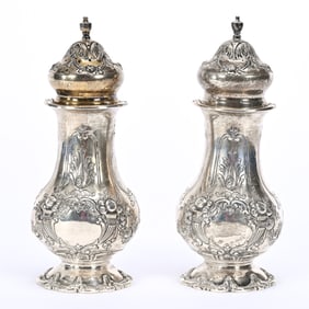 Salt & Pepper Set, Sterling Marked Francis 1st #570A