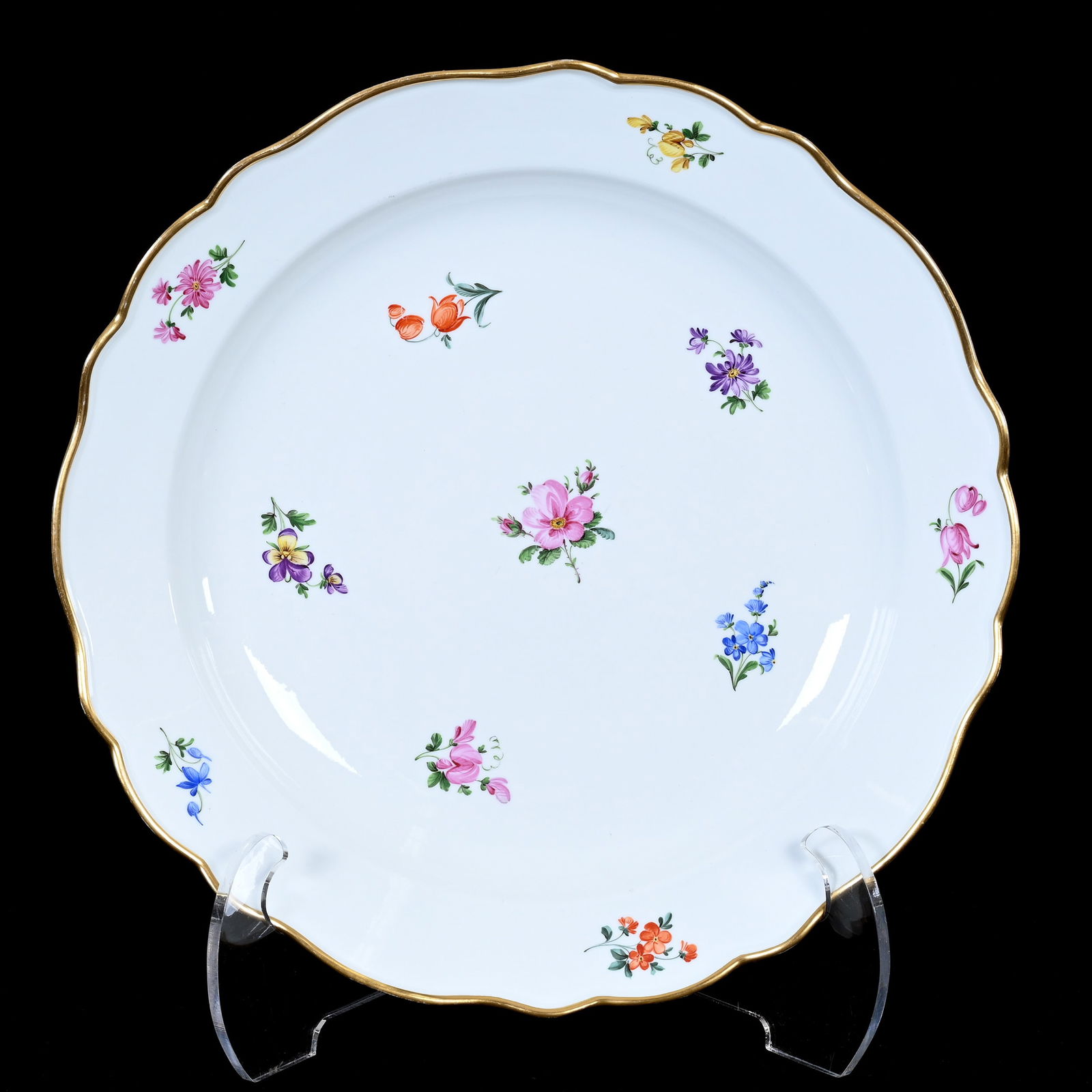 Charger, Meissen Blue Crossed Swords Mark (1 of 2)