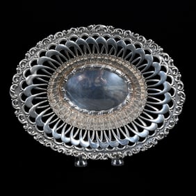 Oval Bowl, Sterling Silver Marked Whiting