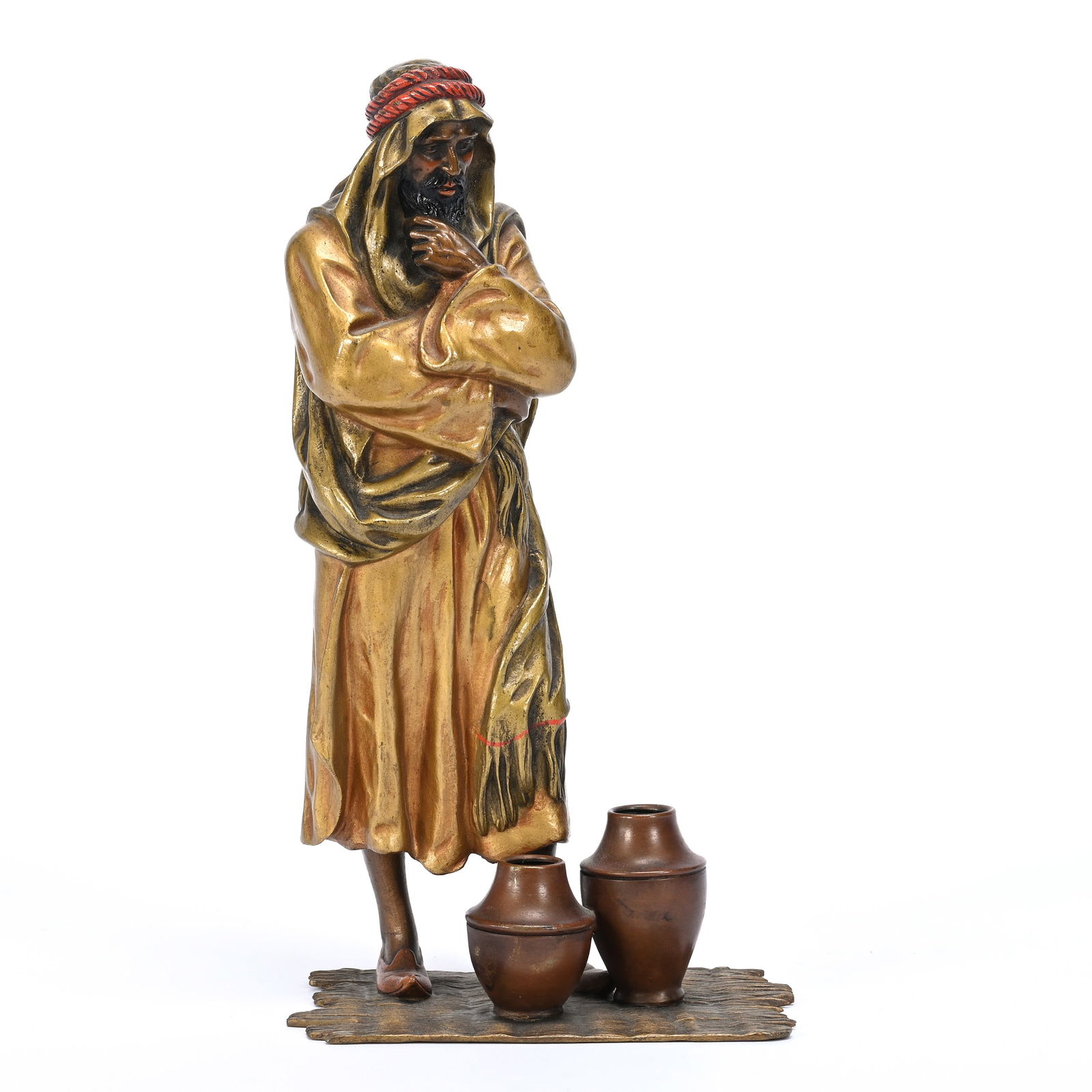 Bronze Figurine Marked Austria, Cold Painted (1 of 3)