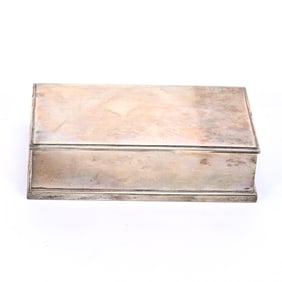 Cigarette Box, Mexican Sterling Silver