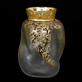 Vase, Clear, Attributed To Ernst Baptiste Leveille