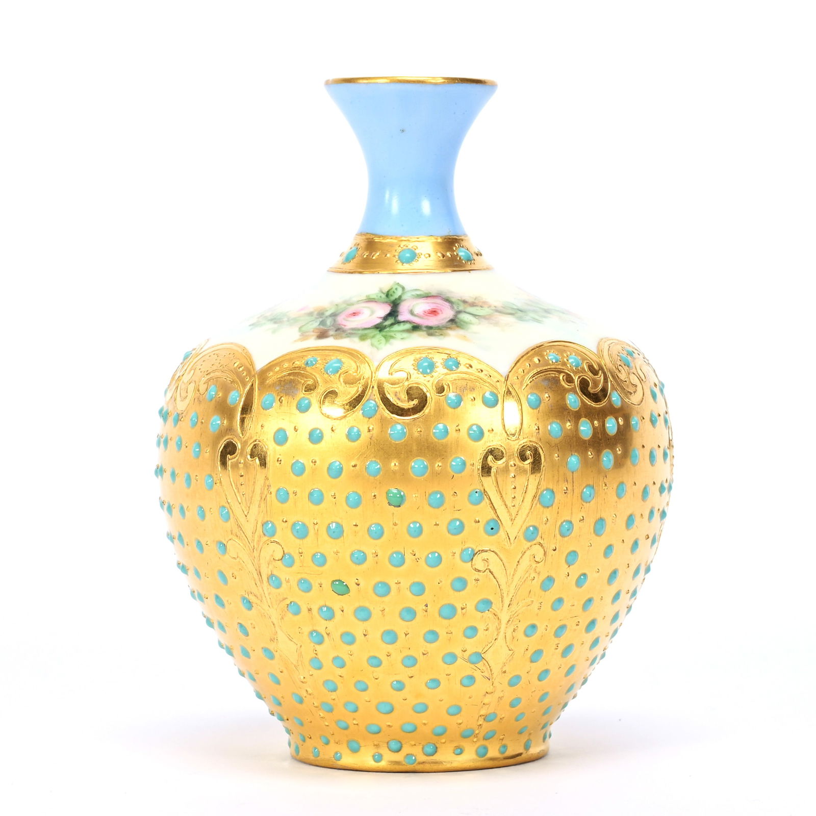 Vase, Unmarked Crown Derby Porcelain (1 of 3)