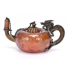 Cigarette Lighter Lamp By Gorham, Copper & Brass