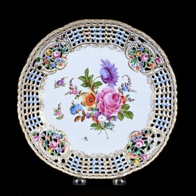 Shallow Bowl Marked Dresden