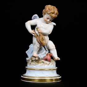 Figurine, Meissen Blue Crossed Swords Mark