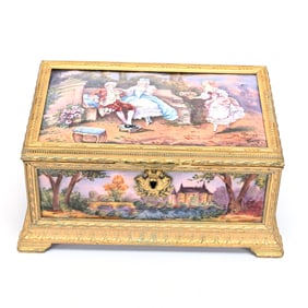 Jewel Box, French Enamel Panels