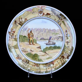 Service Plate, 1912 Hotel Jefferson Souvenir