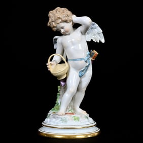 Figurine, Meissen Blue Crossed Swords Mark