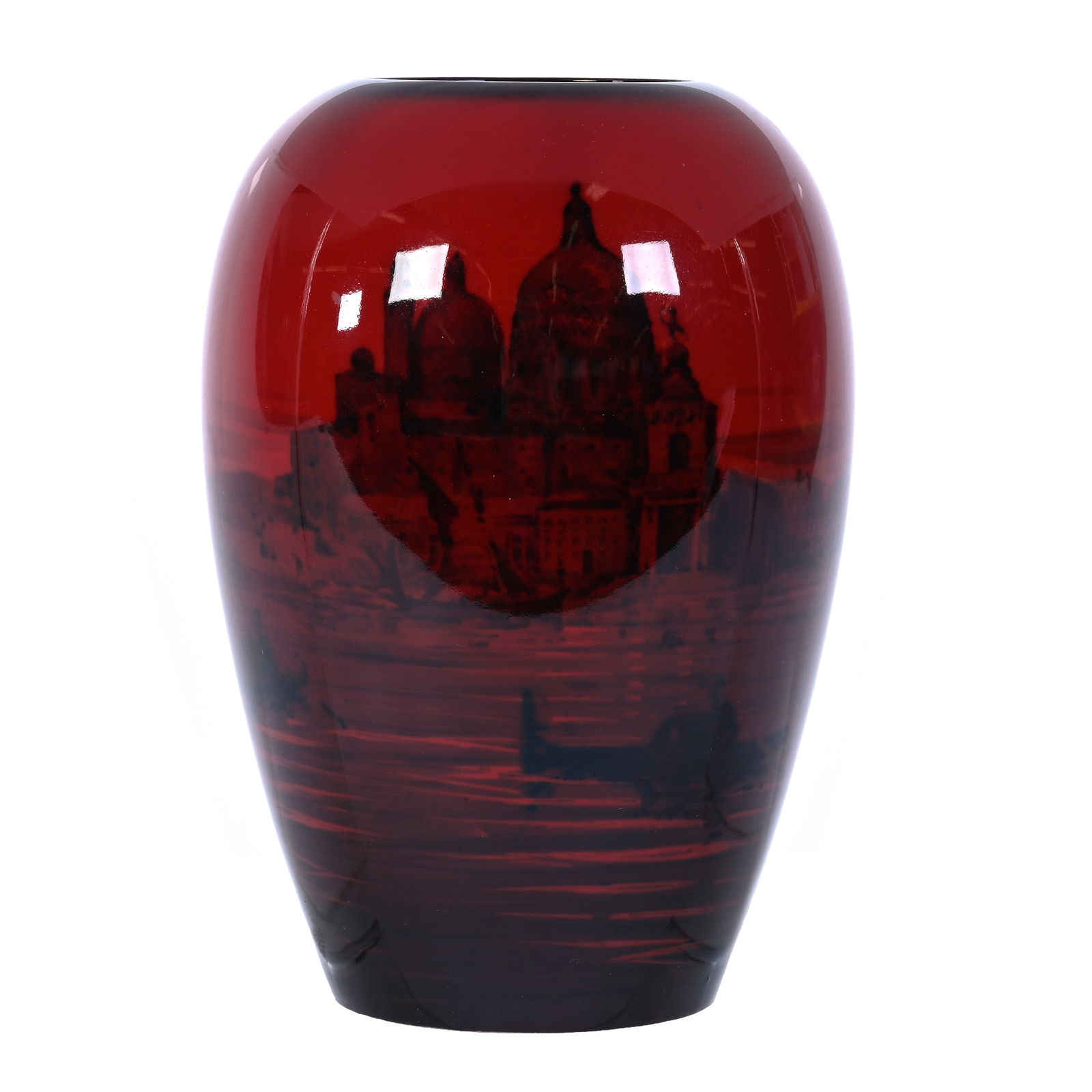 Vase Marked Royal Doulton Flambe (1 of 3)